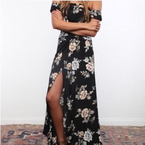ISO Flynn Skye Bella maxi dress in black with roses! Any size